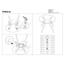 Стол обеденный SIGNAL FINEZJA A прозрачный/хром 90